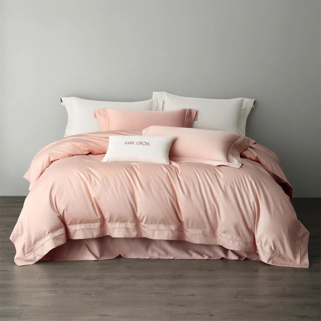 2025New Minimalist Ultra Soft Nude Sleeping Beddin High-end PPure Cotton Egyptian Cotton 4 pcs set Comforter Home Textile