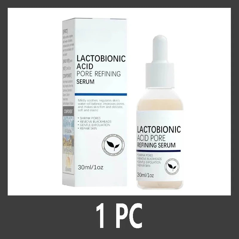 Lactobionic Acid Shrink Pores Facial Serum Fade Fine Lines Firming Nourish Essence Face Serum Moisturizing Brightning Skin Care