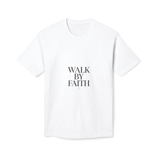 Walk By Faith T-Shirt — Minimalist Christian Scripture Tee
