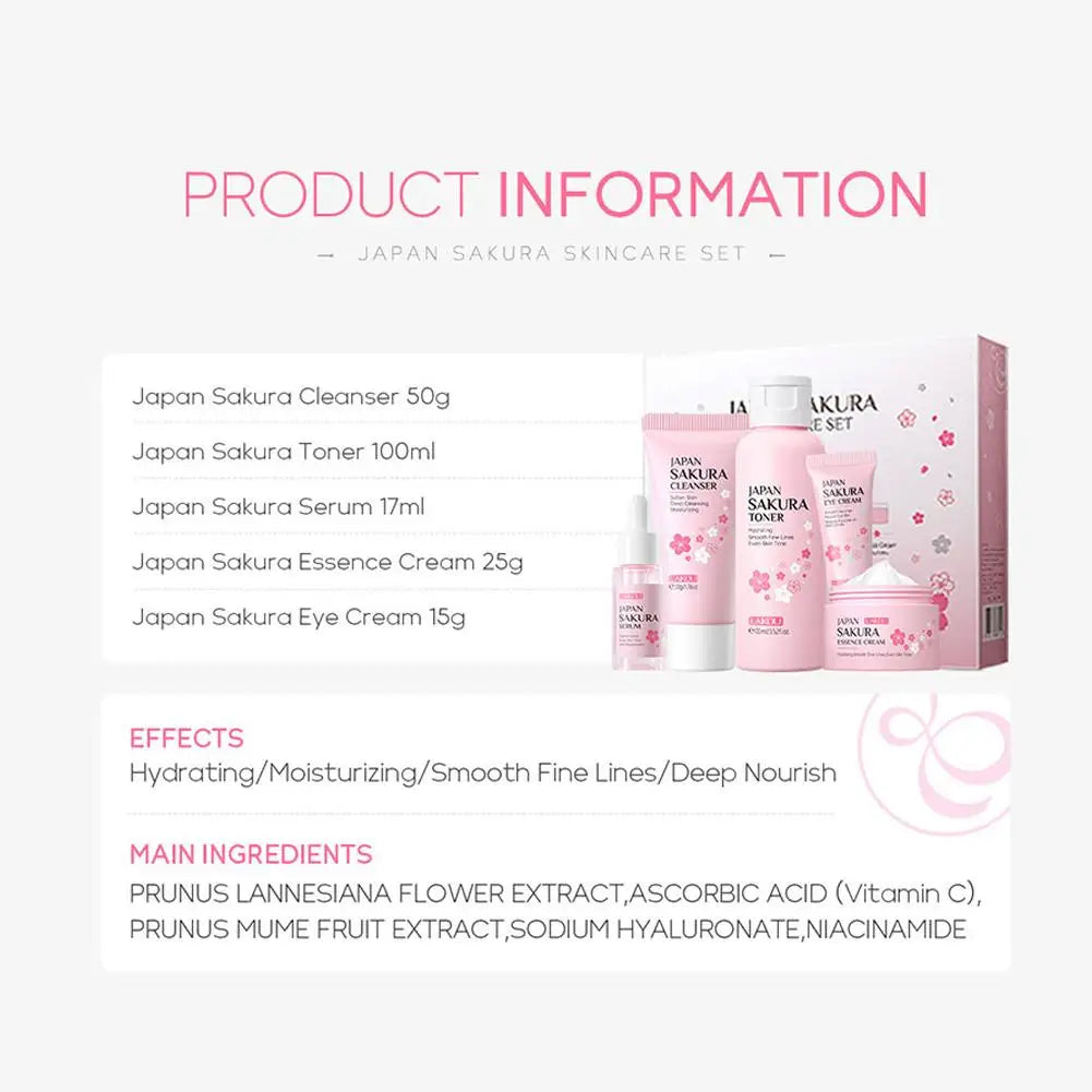 Sakura skin care sets .