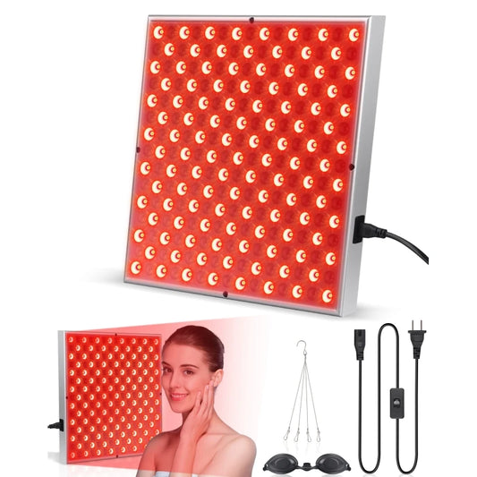 LED Red Light Therapy Panel Lamp for Facial Body Pain
