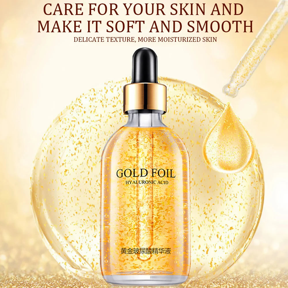 Gold Hyaluronic Acid Nicotinamide Face Serum Anti Aging.