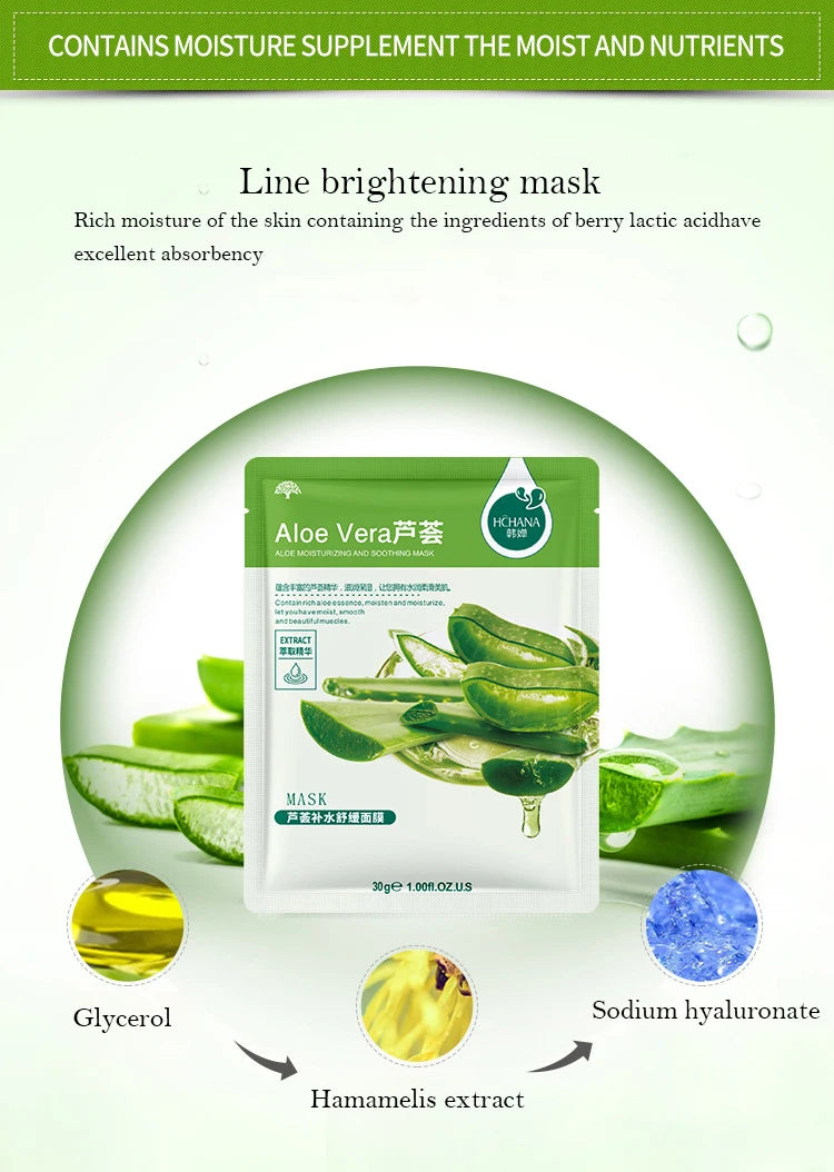 Face skincare Moisturizing Firming Hydrating Korean Face Mask Facial.