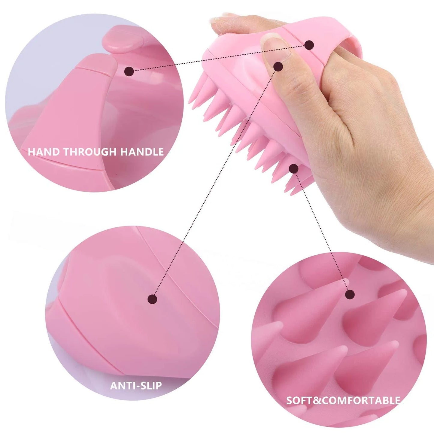 Hair Scalp Massager Shampoo Brush  Exfoliator .