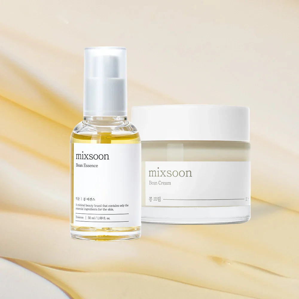 Mixsoon Bean Essence Korean Skin Care Serum - Exfoliating Hydrating Glass Skin Hyaluronic Acid for Moisturized Smooth Complexion