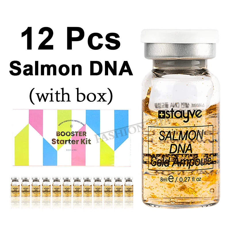 8ml Salmon DNA Gold Ampoule Skin Booster Serum Stayve BB Cream Glow Beginner Starter Kit Korea Face Skin Care Essence Foundation