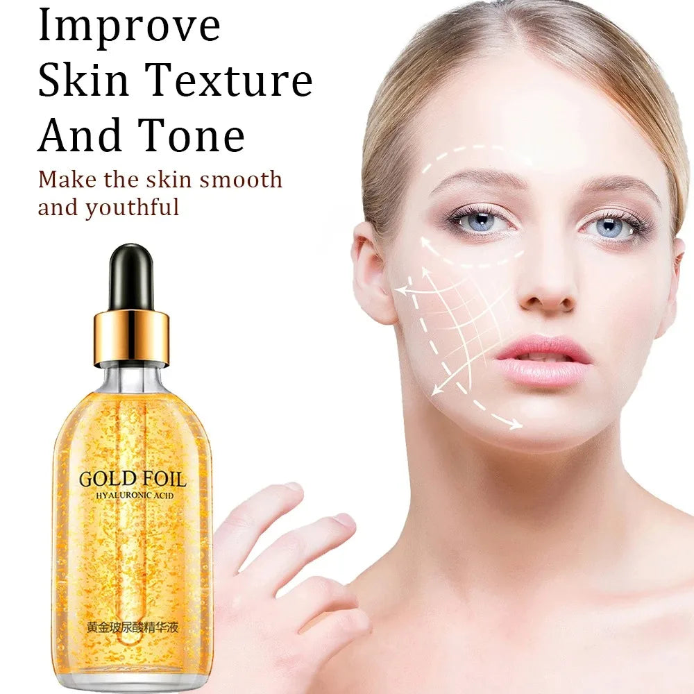 Gold Hyaluronic Acid Nicotinamide Face Serum Anti Aging .
