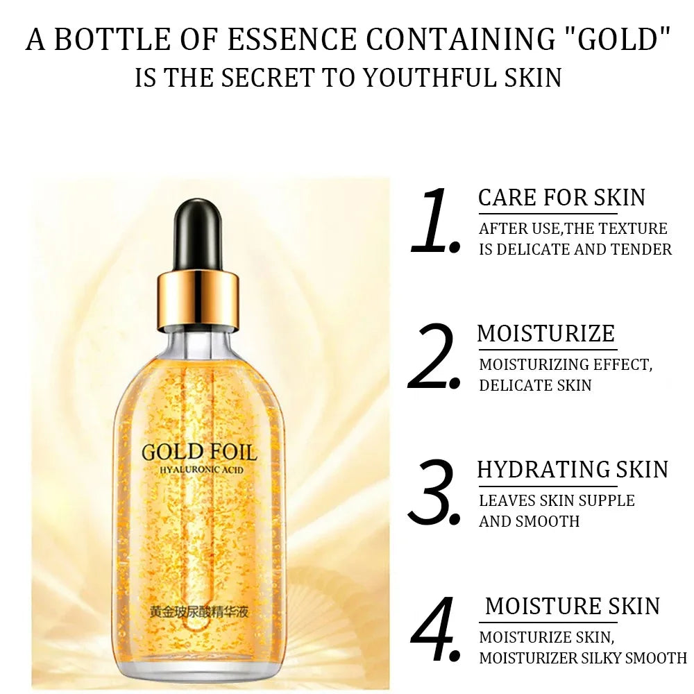 Gold Hyaluronic Acid Nicotinamide Face Serum Anti Aging .
