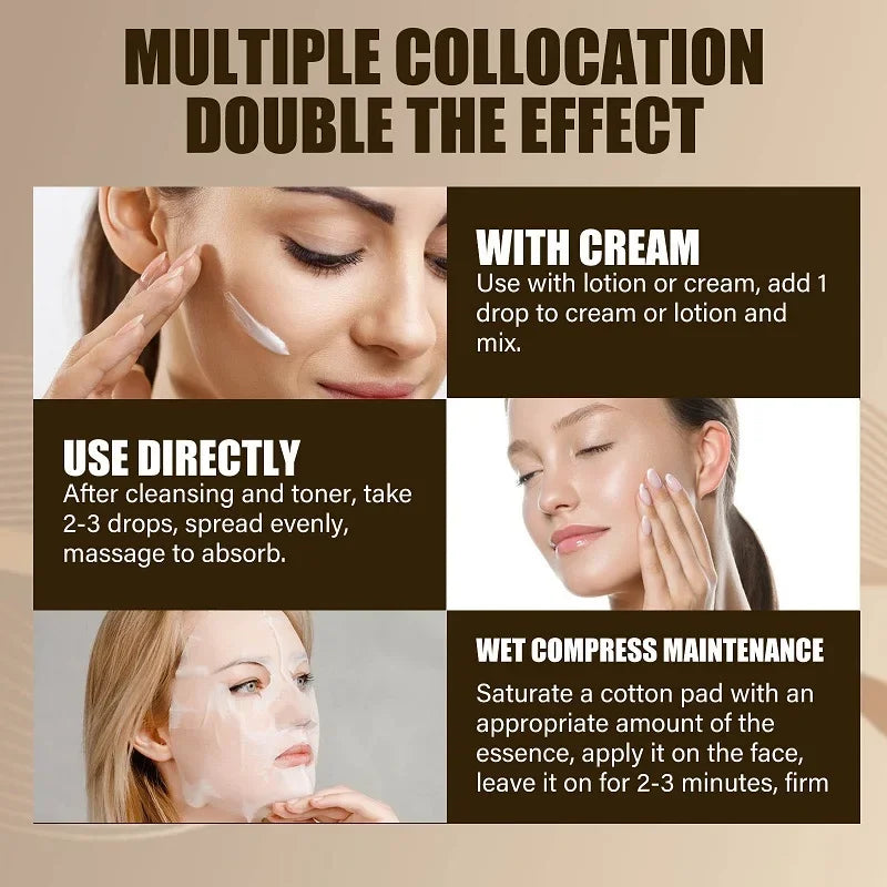 Lactobionic Acid Shrink Pores Facial Serum Fade Fine Lines Firming Nourish Essence Face Serum Moisturizing Brightning Skin Care