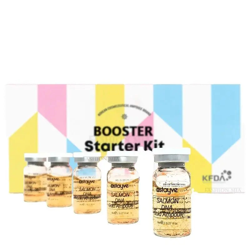 8ml Salmon DNA Gold Ampoule Skin Booster Serum Stayve BB Cream Glow Beginner Starter Kit Korea Face Skin Care Essence Foundation