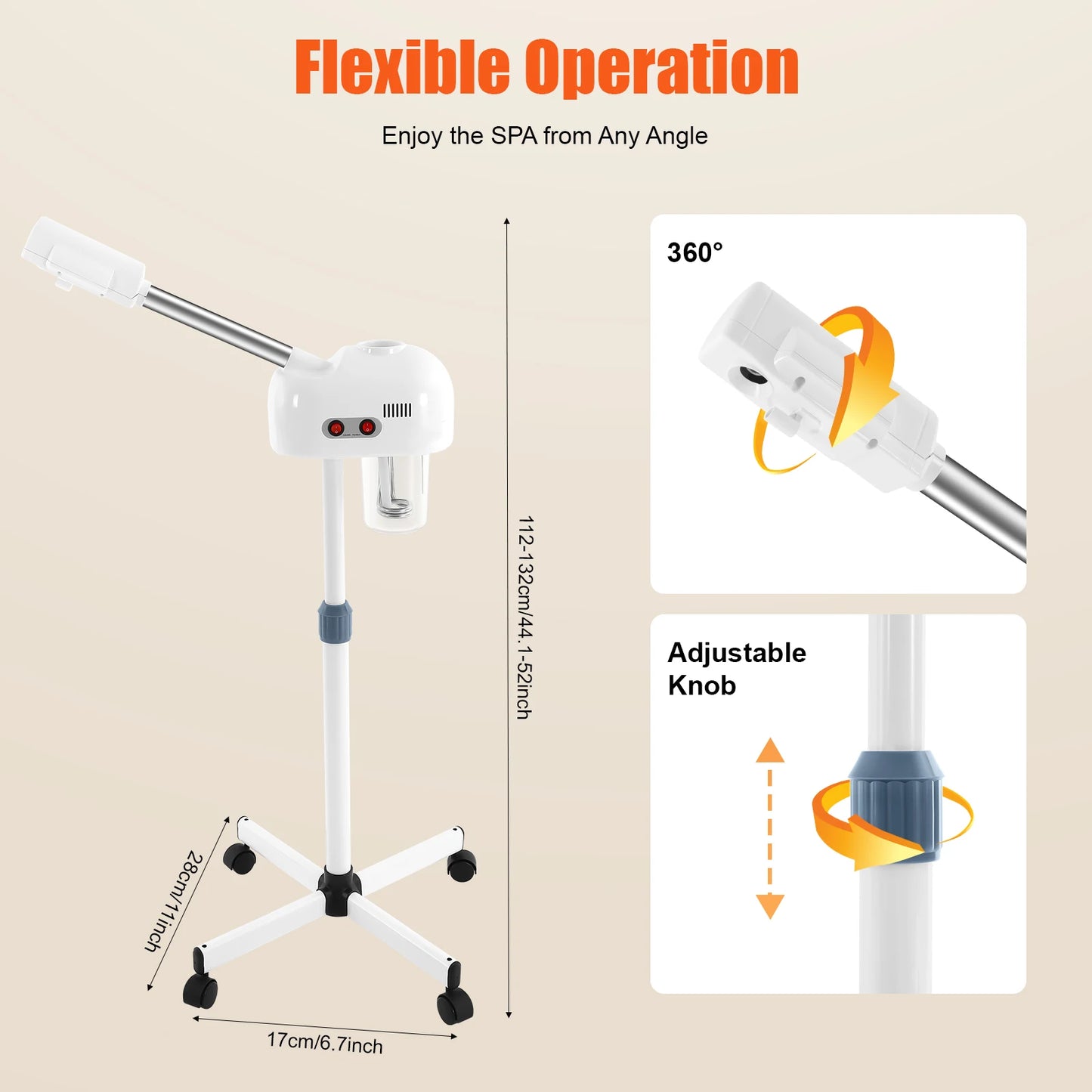 Skin Care Equipment for Salon Beauty Spa White/Black