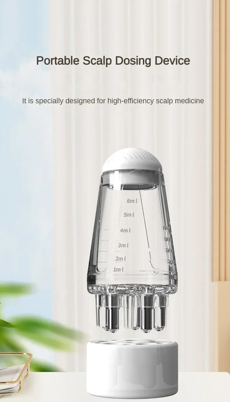 Mini Massage Comb Essential Oil Liquid Guiding Massager Anti Hair Loss Scalp Care .