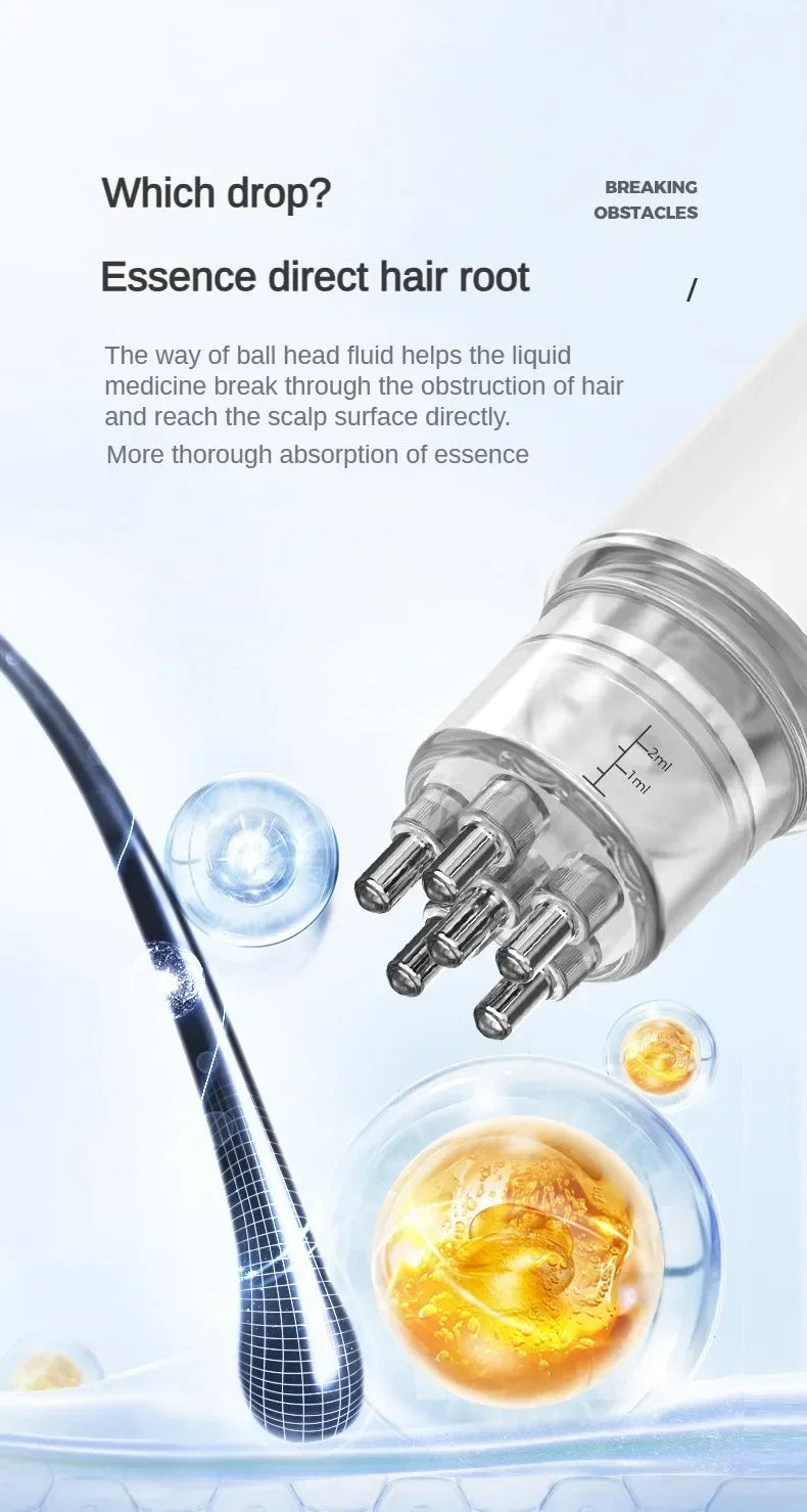 Mini Massage Comb Essential Oil Liquid Guiding Massager Anti Hair Loss Scalp Care .