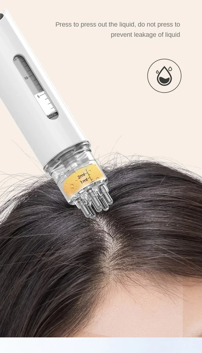 Mini Massage Comb Essential Oil Liquid Guiding Massager Anti Hair Loss Scalp Care .
