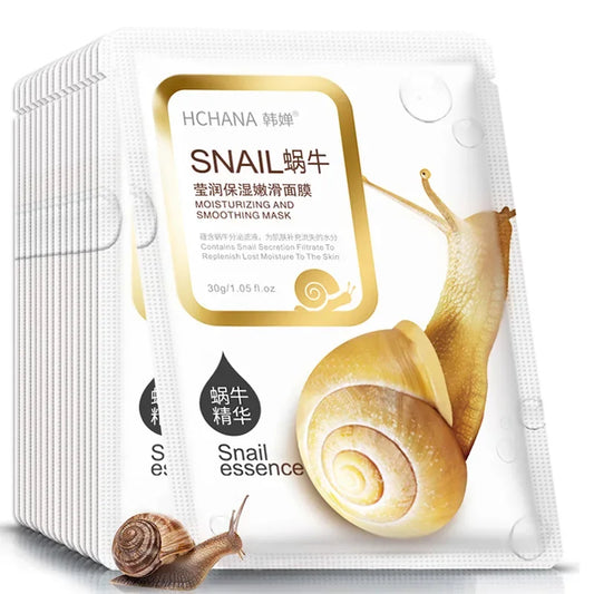 Snail Moisturizing Face  Mask Skin Care Korean Cosmetics