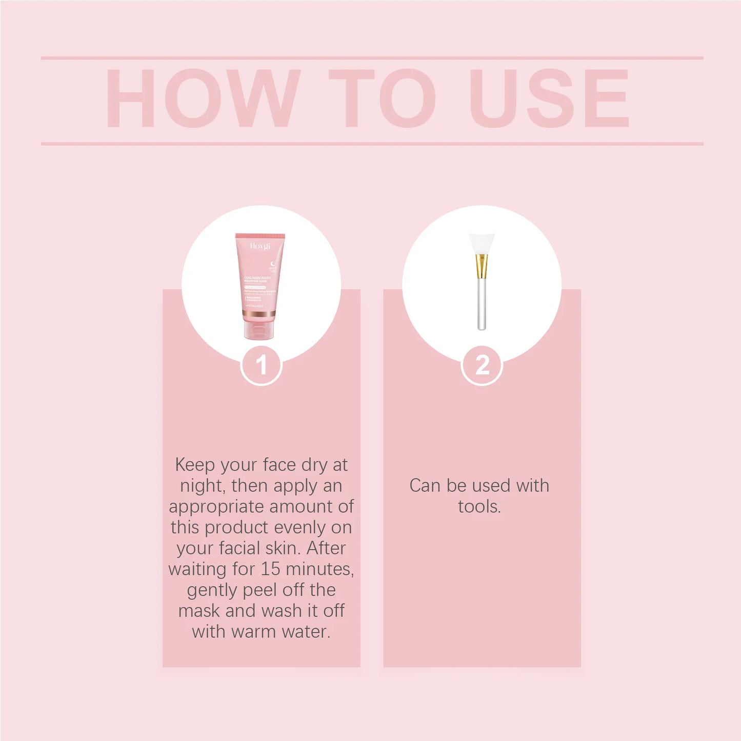 Collagen Peel off Mask Deep Cleansing Pores Oil Control Turmeric Wrapping Night Face Mask for Brightening Rejevenation Skin Care