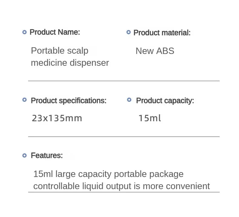 Mini Massage Comb Essential Oil Liquid Guiding Massager Anti Hair Loss Scalp Care .