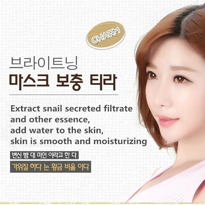 Snail Moisturizing Face  Mask Skin Care Korean Cosmetics