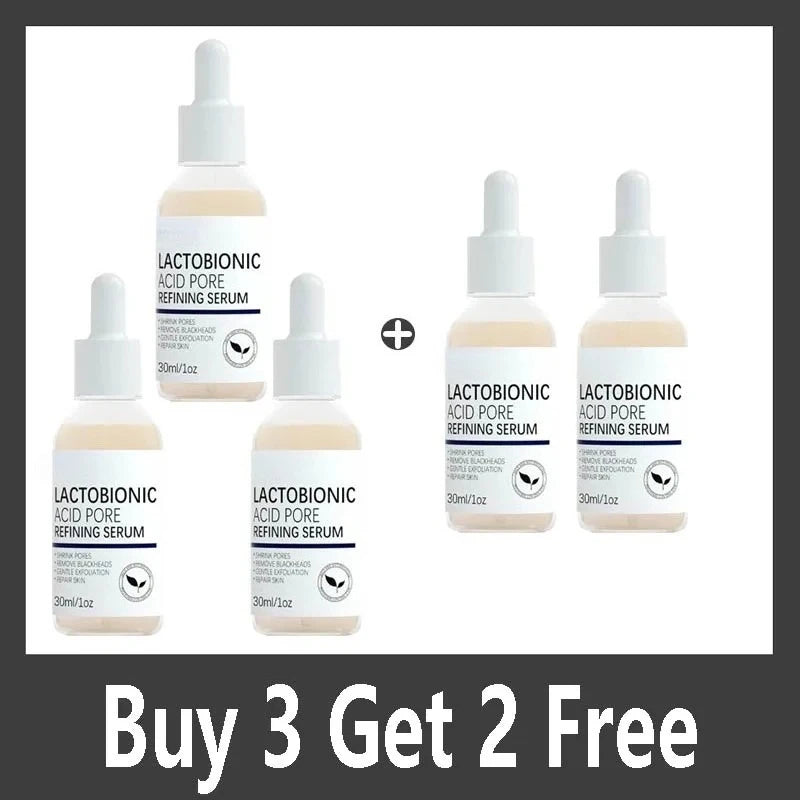 Lactobionic Acid Shrink Pores Facial Serum Fade Fine Lines Firming Nourish Essence Face Serum Moisturizing Brightning Skin Care
