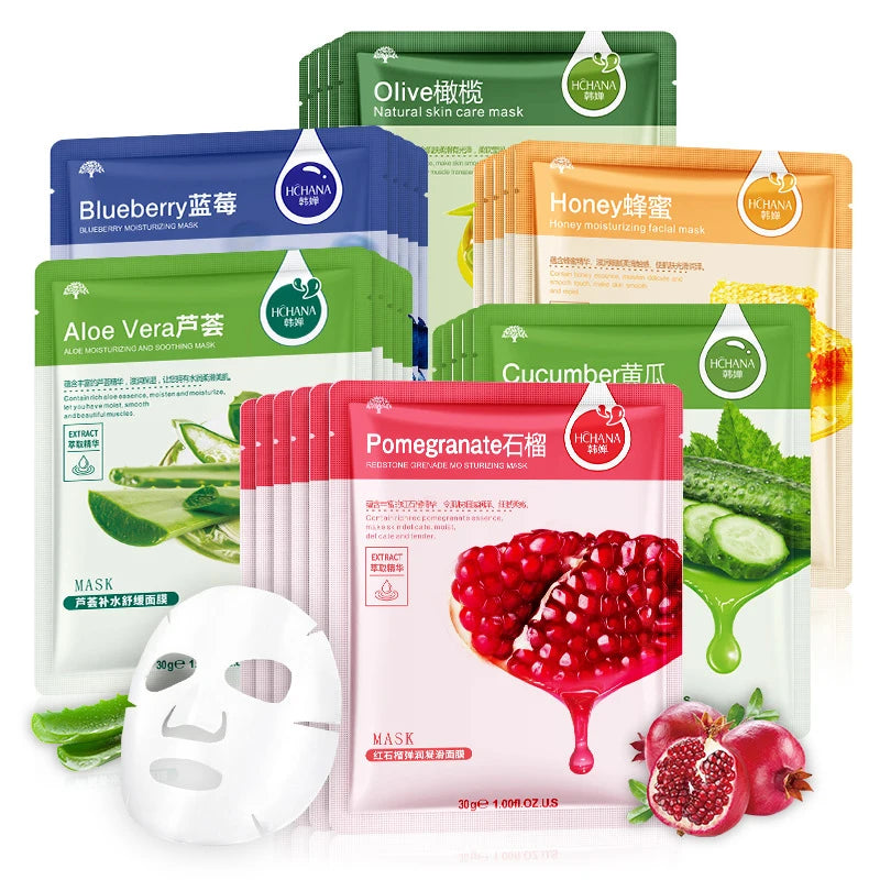 Face skincare Moisturizing Firming Hydrating Korean Face Mask Facial.