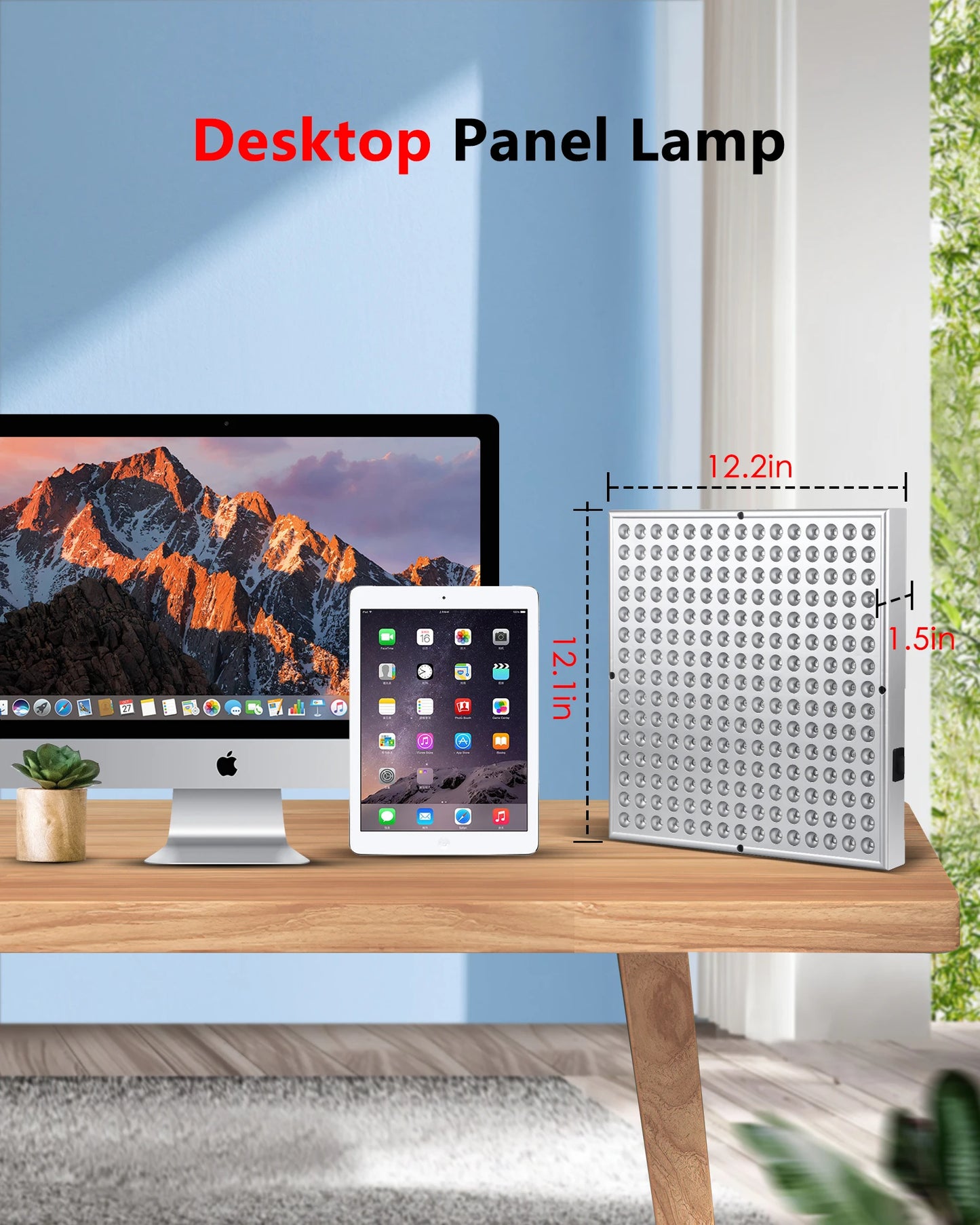 LED Red Light Therapy Panel Lamp for Facial Body Pain