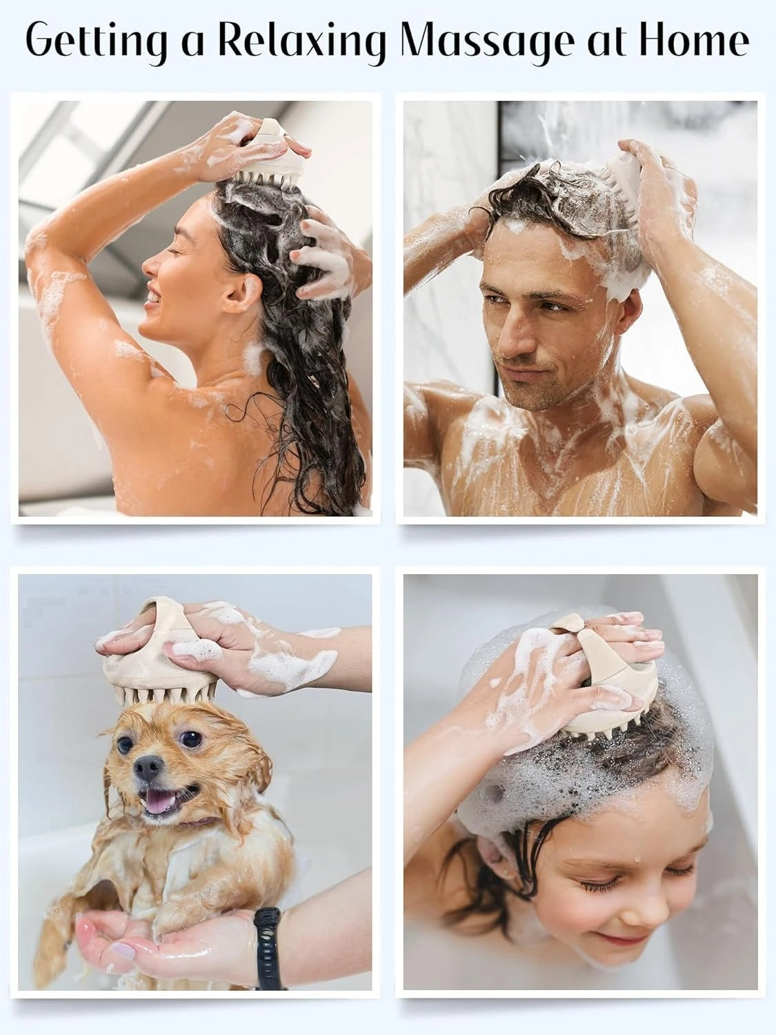 Hair Scalp Massager Shampoo Brush  Exfoliator .