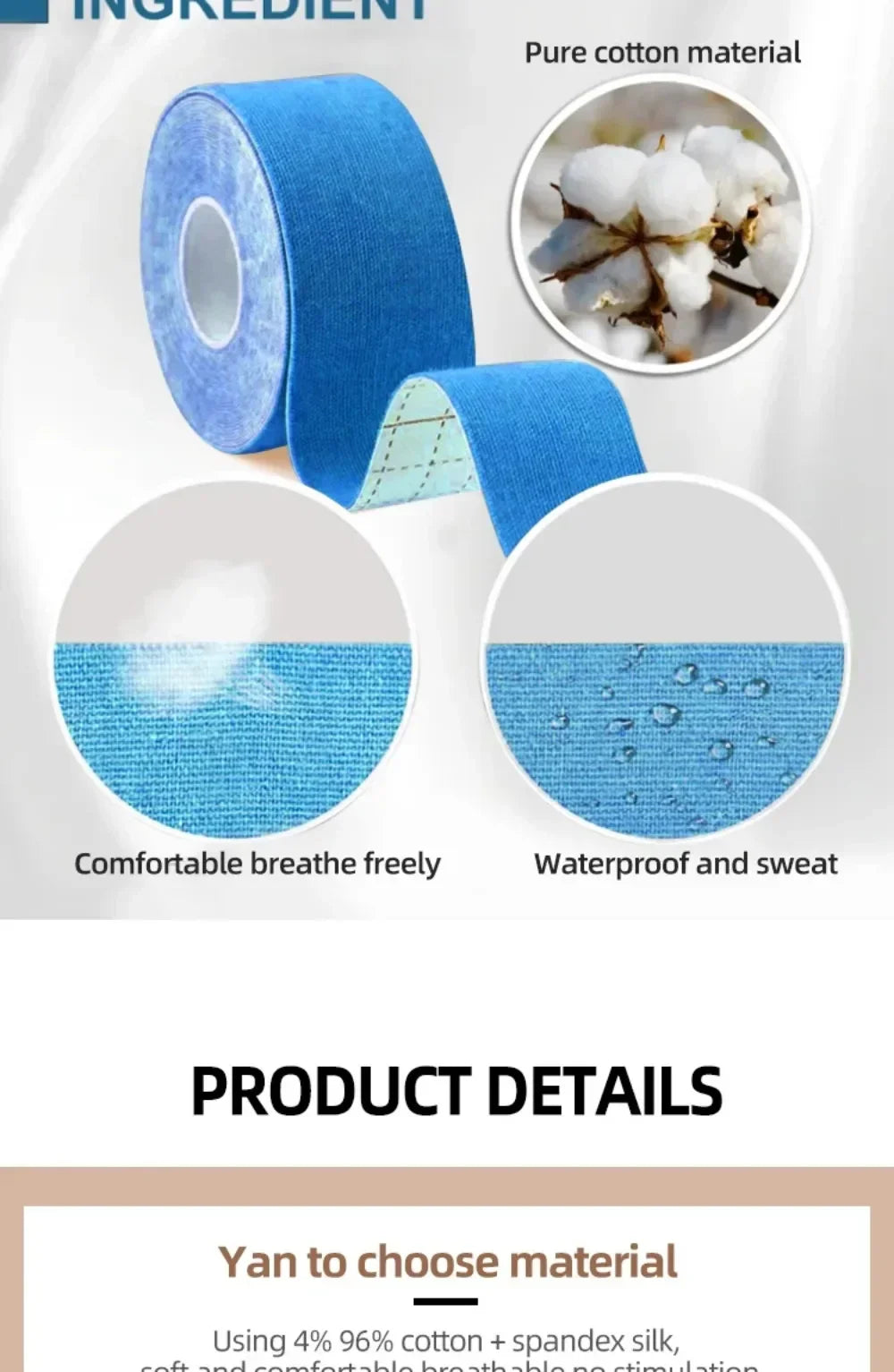 2.5CM x 5M Kinesiology Tape For Face V Line Neck Eyes Lifting Wrinkle Remover Sticker Tape Facial Skin Care Tool Elastic Bandage